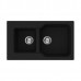 Omoikiri Maru 86-2-BL Кухонная мойка Tetogranit 86x50 см, цвет: черный 4993284
