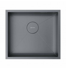 Мойка, OMOIKIRI, Kasen, шгв 490-440-175, отверстия для смесителя-отсутствуют, цвет-вороненая сталь