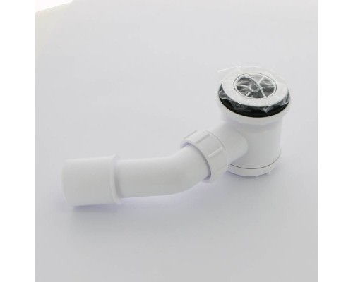 Сифон McAlpine бутылочный для поддона слив 50-60 мм с пластик. выпуском, высота 92 мм, выход 40/50 мм, хром