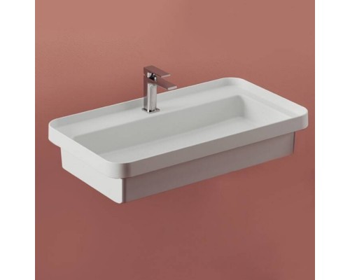 Раковина, Artceram, Fuori scala, шгв 805-455-155, отверстия для смесителя-1, цвет-белый глянцевый
