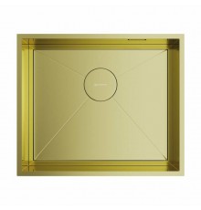 Мойка, OMOIKIRI, Kasen, шгв 530-450-175, отверстия для смесителя-отсутствуют, цвет-светлое золото