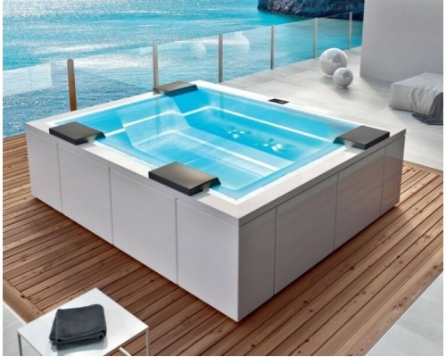 Минибассейн, Treesse, Zen Spa, шгв 2800-2350-850, с панелью VTR, хромотерапия форсунок сверху и снизу, цвет-белый (арт. V202H S I арт B22)