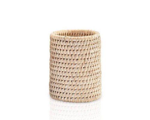 Стакан, Decor Walther, BASKET, BER, шгв 80-80-105, цвет-ротанг светлый (Rattan hell)
