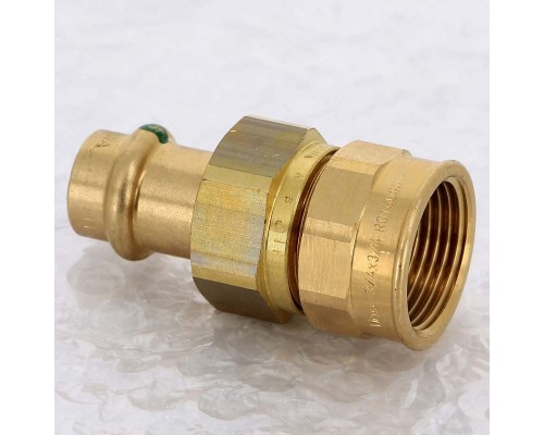 Муфта разъёмная пресс-В бронза Sanpress VIEGA 15x3/4"