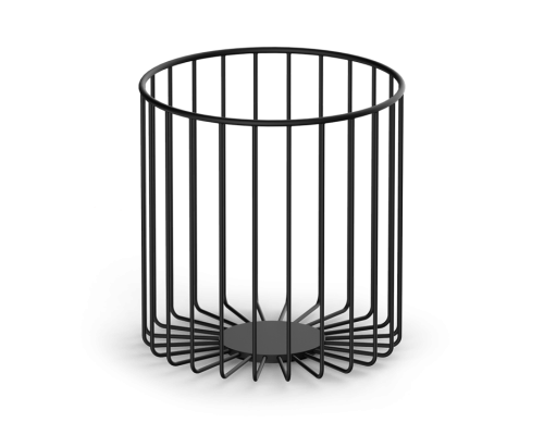 Ведро, Decor Walther, DW 220, шгв 240-240-260, цвет-черный матовый