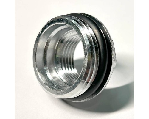 Переходник НВ 1 х 1/2 с прокладкой O-RING, хромированный