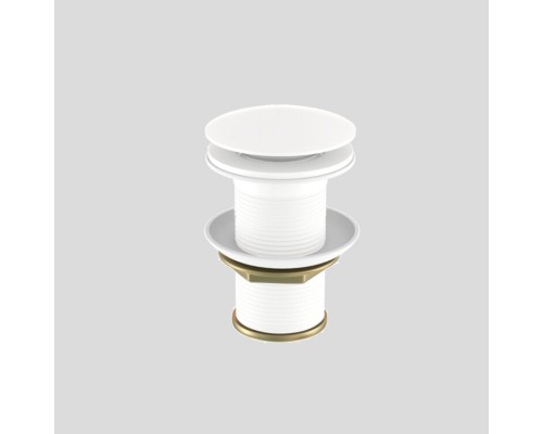 Донный клапан, Jaquar, для раковин без перелива, 1 1/4, цвет-белый матовый