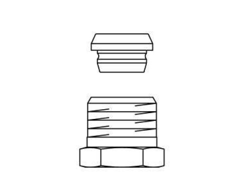 Присоединительный набор, Н ЕК, 1/2, 15, латунь, нажимной винт-никелированный, уплотнение-металлическое (ст.арт.1027155)