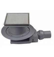 Трап, Pestan, Confluo Standard PLATE 8, горизонтальный, DN-50, цвет решетки-хром глянец