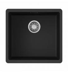 Мойка, OMOIKIRI, Kata, шгв 440-420-220, отверстия для смесителя-отсутствуют, цвет-чёрный