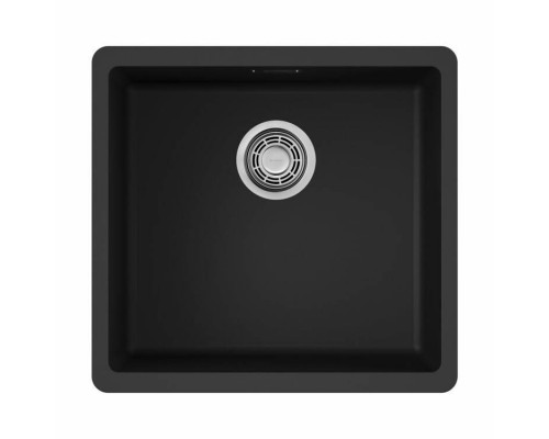 Мойка, OMOIKIRI, Kata, шгв 440-420-220, отверстия для смесителя-отсутствуют, цвет-чёрный