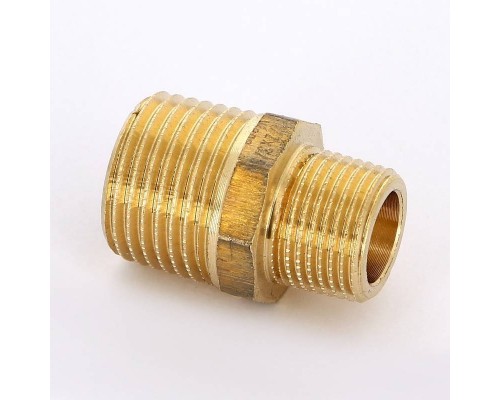 Ниппель бронза Viega 1/2" x 3/8" Ниппель бронза Viega 1/2" x 3/8"