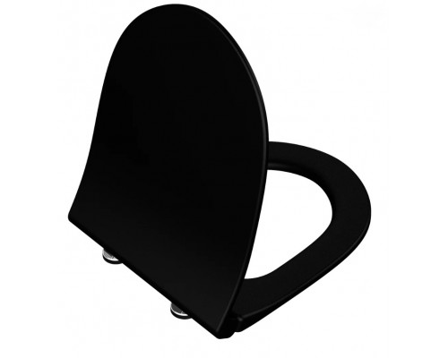 120-483-009 Sento тонкое дюропластовое сиденье микролифт, цвет Матовый черный 120-483-009