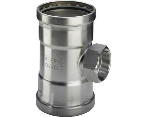 Тройник пресс нержавеющая сталь Sanpress Inox SC-Contur Viega 108 x 2"B x 108
