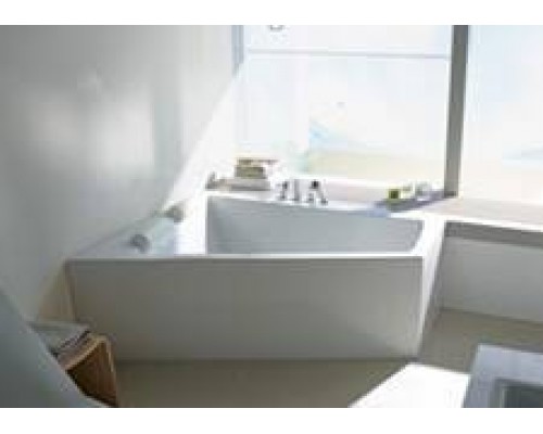 Гидромассажная ванна, Duravit, Paiova, шгв 1700-1300-460, струйная система, цвет ванный-белый, цвет панели-дуб антрацит
