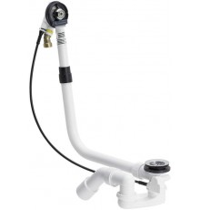 727970 Multiplex Trio Слив-перелив с наливом для ванн c центр. сливом, наполнение через перелив 72540/50, хром, плоская конструкция, модель 6161.62 727970