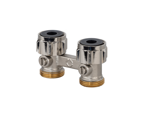 Узел, Multiflex R ZB, прямой H-образный, 3/4, 3/4, Н ЕК-НГ ЕК, никелированный