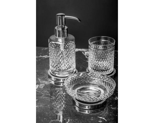 Boheme Murano Cristal Дозатор настольный, цвет: хром 10227