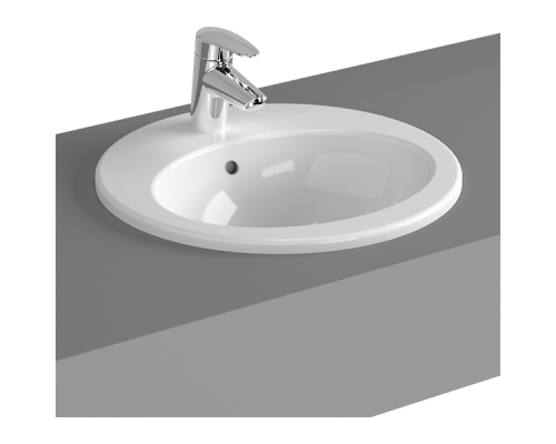 Раковина, Vitra, S20, шгв 425-425-180, отверстия для смесителя-1, цвет-белый