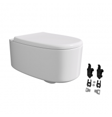 Унитаз, Alice, Idilla, подвесной, сиденье с крышкой (с микролифтом)-в комплекте, шгв 350-550-355, цвет-белый