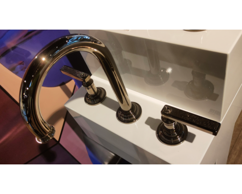 Смеситель для раковины, THG, West Coast Lever Handle, цвет-Black Nickel