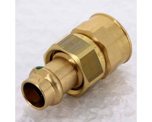 Муфта разъёмная пресс-В бронза Sanpress VIEGA 15x3/4"