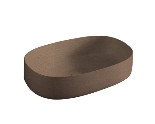 Раковина, Artceram, Cognac, шгв 550-350-145, отверстия для смесителя-отсутствуют, цвет-Ombra bruciata