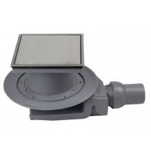 Трап, Pestan, Confluo Standard PLATE 4, горизонтальный, DN-50, цвет решетки-хром глянец