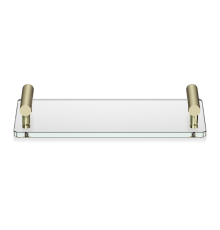 Лоток, Decor Walther, Club, TAB, шгв 330-170-53, цвет-прозрачный/золото матовое