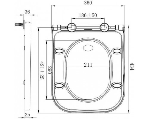 Allen Brau Infinity Крышка-сидение с микролифтом, цвет: белый 4.21010.20