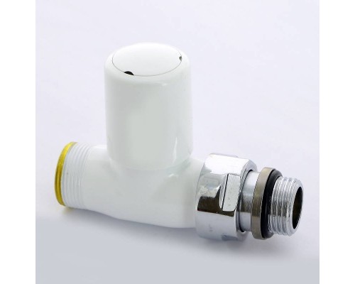 Вентиль ручной Carlo Poletti New-Smart НН 1/2" х М24 х 19 цвет белый