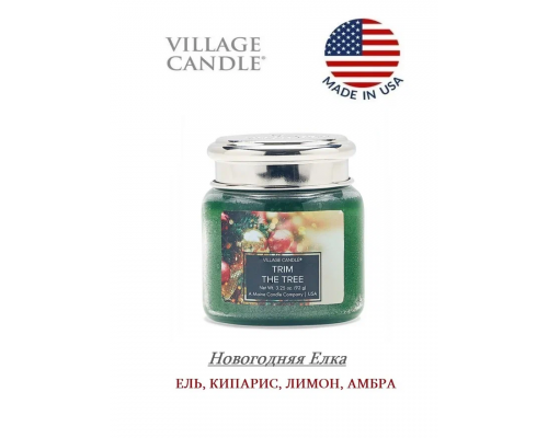 Декоративная свеча Village Candle Новогодняя Елка (92 грамма)