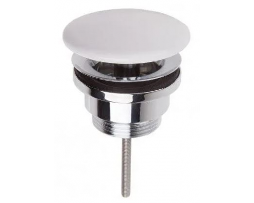 Донный клапан, Splendy, для раковин, универсальный, 1 1/4, цвет-белый матовый
