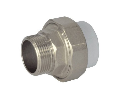 Муфта PP-R бел комб разъем Дн40х1 1/4" НР усилен VALFEX 10156032У Муфта PP-R бел комб разъем Дн40х1 1/4" НР усилен VALFEX 10156032У