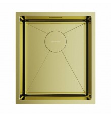 Мойка, OMOIKIRI, TAKI, шгв 380-440-200, отверстия для смесителя-отсутствуют, цвет-светлое золото