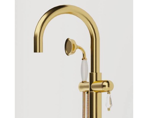 Boheme Imperiale Смеситель для ванны с душем напольный, цвет: золото 289-SW
