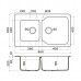 Omoikiri Maru 86-2-BL Кухонная мойка Tetogranit 86x50 см, цвет: черный 4993284