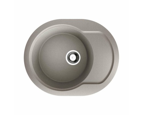 Мойка, OMOIKIRI, Manmaru, шгв 620-500-210, отверстия для смесителя-2 промаркированных, цвет-Leningrad grey