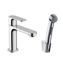 Смеситель для раковины, Hansgrohe, Rebris S, с гигиеническим душем, цвет-хром