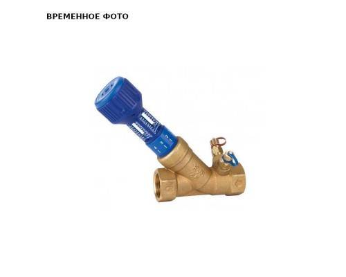 Клапан балансировочный ручной 747ОТ 1/2" обычн. латунь Kvs=1,8 PN25 BB с встроен. изм. диафрагмой