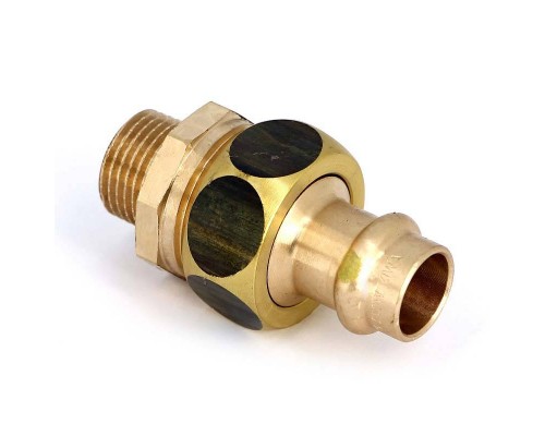 Муфта разъемная пресс-Н плоская прокладка бронза Profipress G VIEGA 15x1/2"