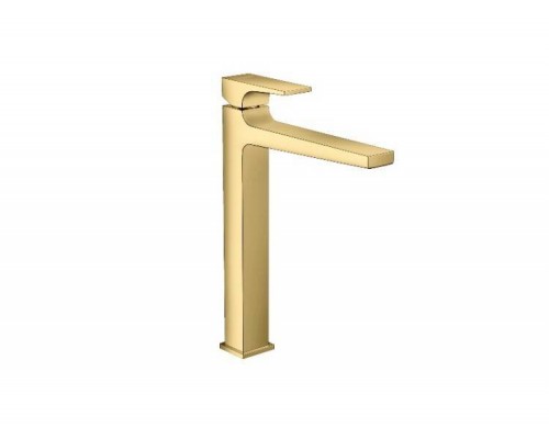 Смеситель для раковины, Hansgrohe, Metropol, цвет-полированное золото