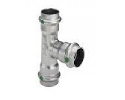 Тройник Sanpress Inox, с SC-Contur, нержав.сталь, 22 х 15 х 22 мм Тройник Sanpress Inox, с SC-Contur, нержав.сталь, 22 х 15 х 22 мм