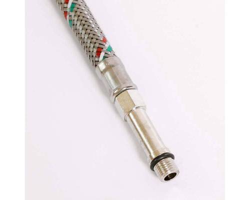 Гибкая подводка для смесителя UNI-FITT МL10х1 - 1/2" 120 см оплетка из нержавеющей стали