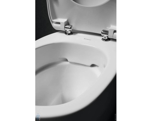 Сиденье для унитаза Geberit iCon Square с металлическими петлями, SoftClose