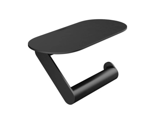 Бумагодержатель, Hansgrohe, WallStoris, с полкой, шгв 230-100-97, цвет-черный матовый Бумагодержатель, Hansgrohe, WallStoris, с полкой, шгв 230-100-97, цвет-черный матовый