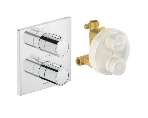 Смеситель для душа, Duravit, на 2 потребителя, цвет-хром