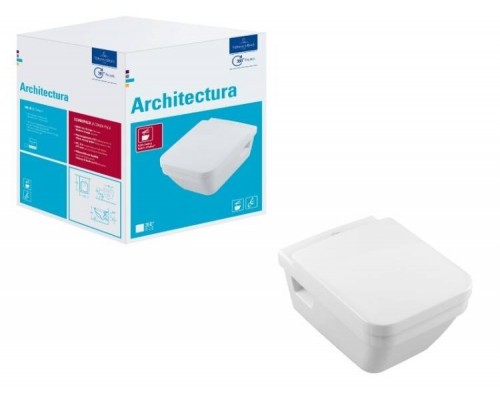 Унитаз, Villeroy&Boch, Architectura, подвесной, шгв 370-530-320, цвет-альпийский белый