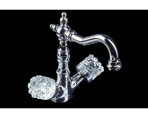 Boheme Crystal Смеситель для раковины высокий, двуручковый, цвет: хром глянцевый 272-CRST