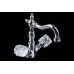 Boheme Crystal Смеситель для раковины высокий, двуручковый, цвет: хром глянцевый 272-CRST